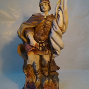 038-1 Figura Św. Floriana 28cm bejcowany