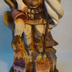 038-3 Figura Św. Floriana 28cm bejcowany