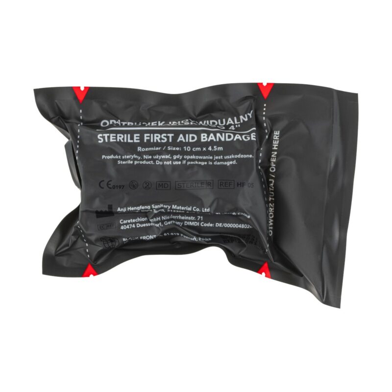 Opatrunek indywidualny typu izraelskiego z elementem dociskowym 4″ (10 cm)