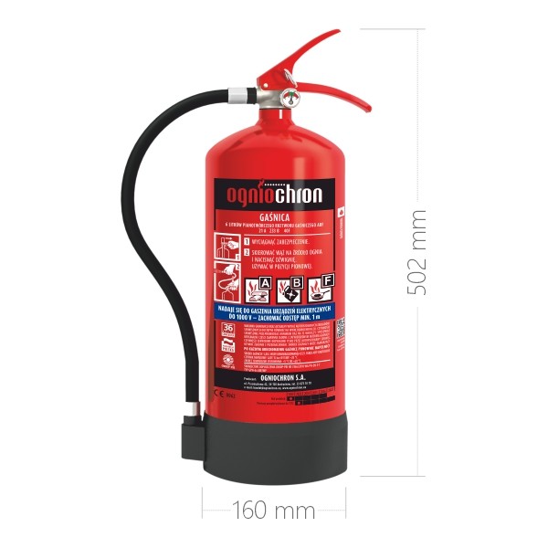 gaśnica płynowa Gaśnica pianowa 6 l