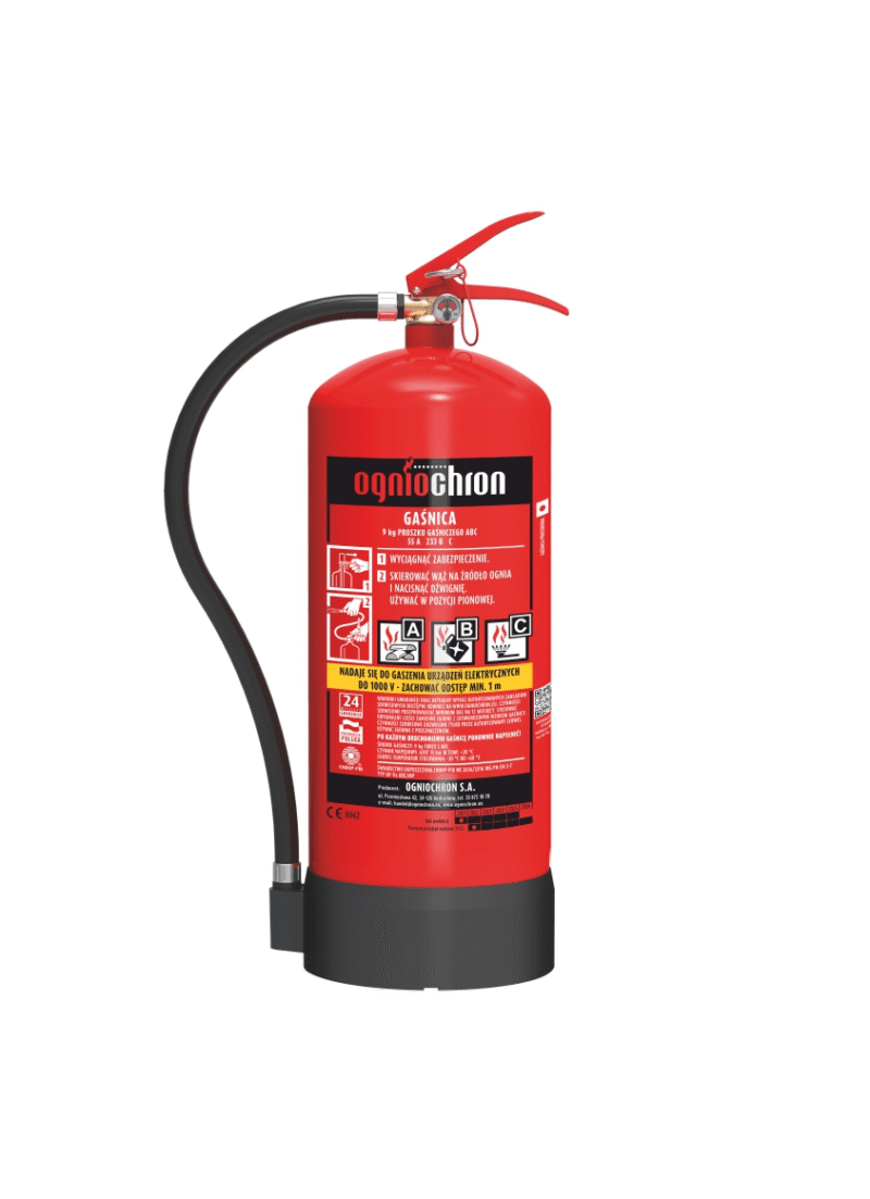 9 Gaśnica proszkowa 9 kg