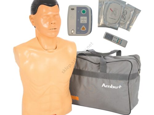 Ambu-SAM-fantom-osoby-doroslej-trenazer-AED-XFT-120c- Ambu SAM fantom osoby dorosłej + trenażer AED XFT 120c+