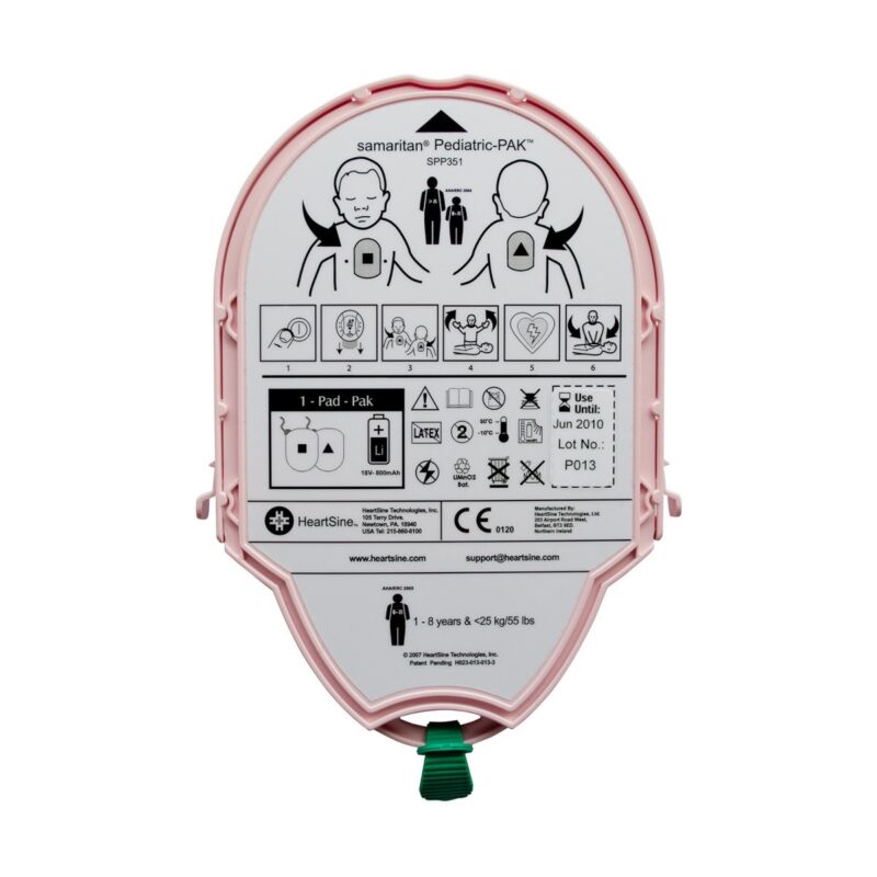 Elektrody-bateria dla dzieci PEDI-PAK do defibrylatora AED Samaritan PAD Elektrody-bateria dla dzieci PEDI-PAK do defibrylatora AED Samaritan PAD