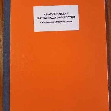 Książka działań ratowniczo-gaśniczych OSP