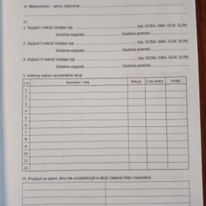 Książka działań ratowniczo-gaśniczych OSP