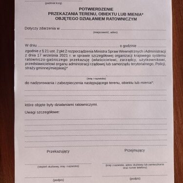 Karta udzielonej kwalifikowanej pierwszej pomocy