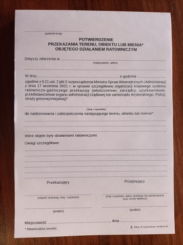 Karta udzielonej kwalifikowanej pierwszej pomocy