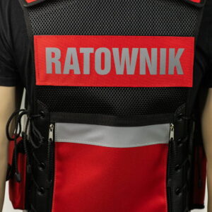 Kamizelka-medyczna-ratownik-straz-czerwona (1) Kamizelka taktyczna RATOWNIK