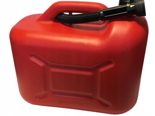 Kanister-karnister-na-paliwo-lejek-olej-ATEST Kanister plastikowy na paliwo 10L Atest