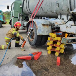 Kliny Drewniane podpory do stabilizacji pojazdów