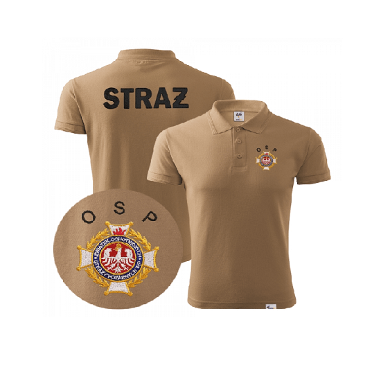 Koszulka OSP piaskowa Polo