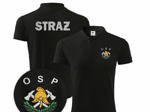 Koszulka POLO krótki rękaw OSP -haft