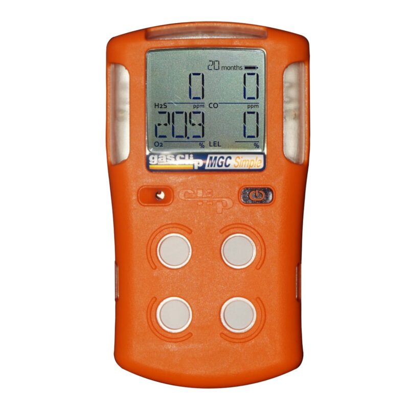 Multi-Gas-Clip-Simple-front Detektor Multi Gas Clip Simple 2 letni