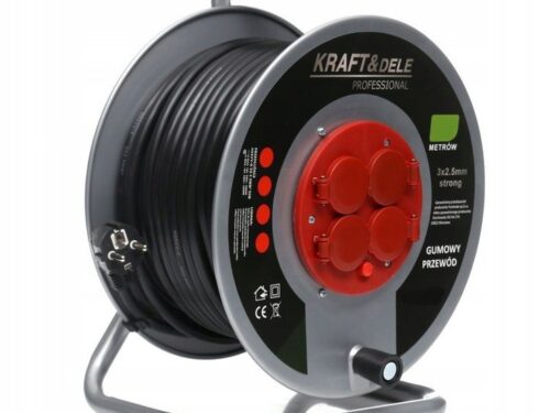 Przedłużacz bębnowy 30m 3x2