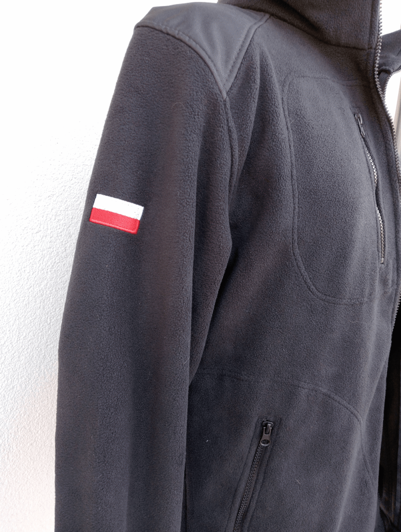 Polar czarny POLSKI z haftem PSP/OSP