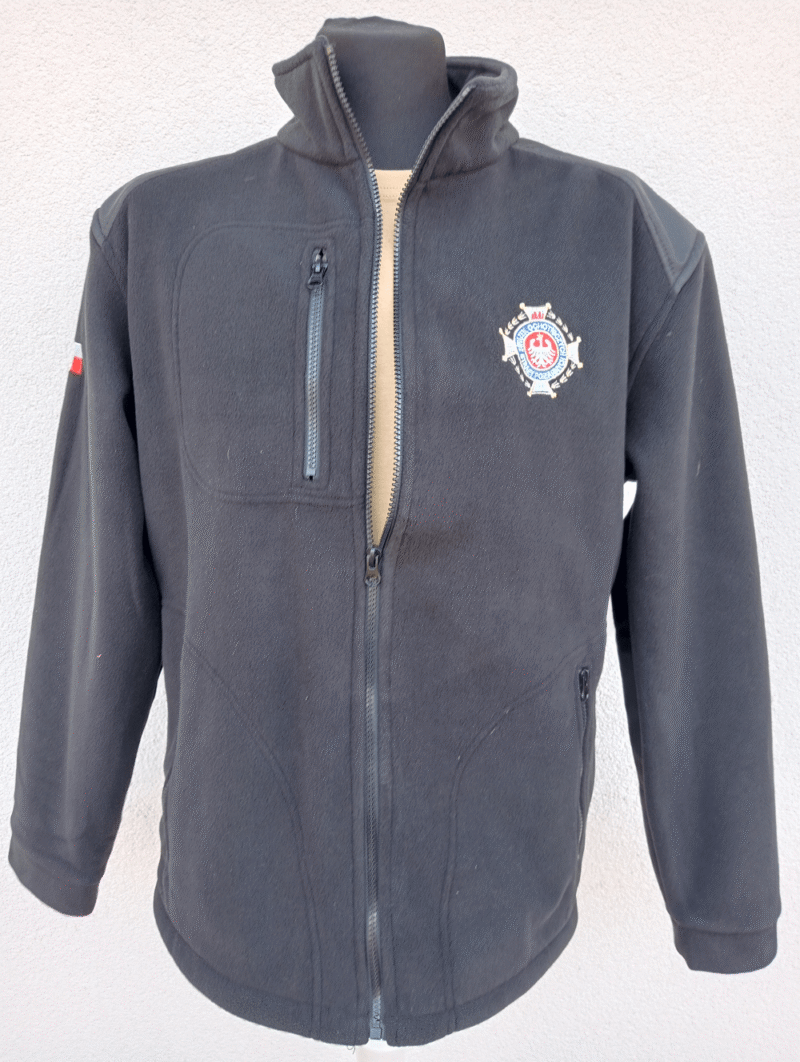 Polar czarny POLSKI z haftem PSP/OSP