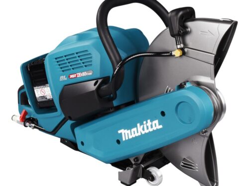 Akumulatorowa przecinarka tarczowa zasilana dwoma akumulatorami 40Vmax XGT®