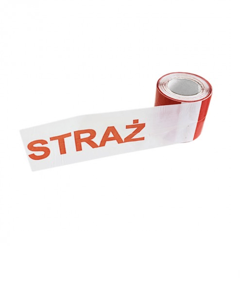 Taśma ostrzegawcza STRAŻ 100m