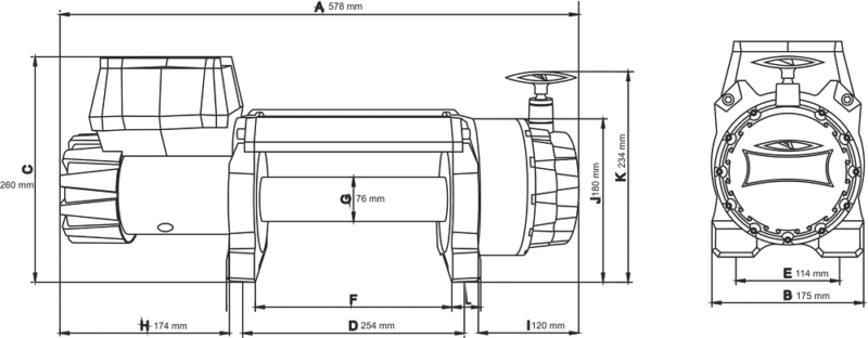 Wyciągarka DWH 15000 HD S 2 Wyciągarka DWH 15000 HD-S