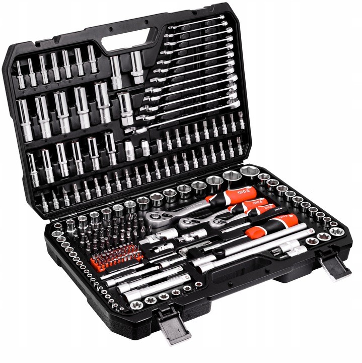 ZESTAW-KLUCZY-NASADOWYCH Zestaw kluczy YATO 216 elementów