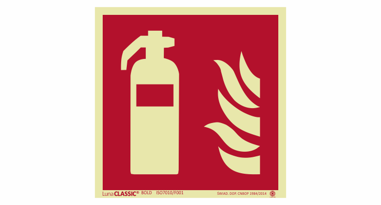 Znak-gasnica-fotoluminescencyjny Znak gaśnica