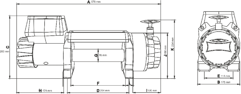 der 3 Wyciągarka DWH 9000 HD