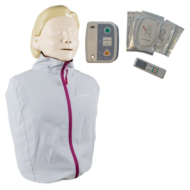 Little Anne QCPR fantom osoby dorosłej Laerdal + defibrylator szkoleniowy XFT-120C+ Little Anne QCPR fantom osoby dorosłej Laerdal + defibrylator szkoleniowy XFT-120C+