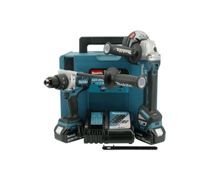 makita MAKITA akumulatorowa wiertarko-wkrętarka + szlifierka kątowa