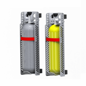 Uniwersalne mocowanie butli powietrznych kompozyt/stal pionowo