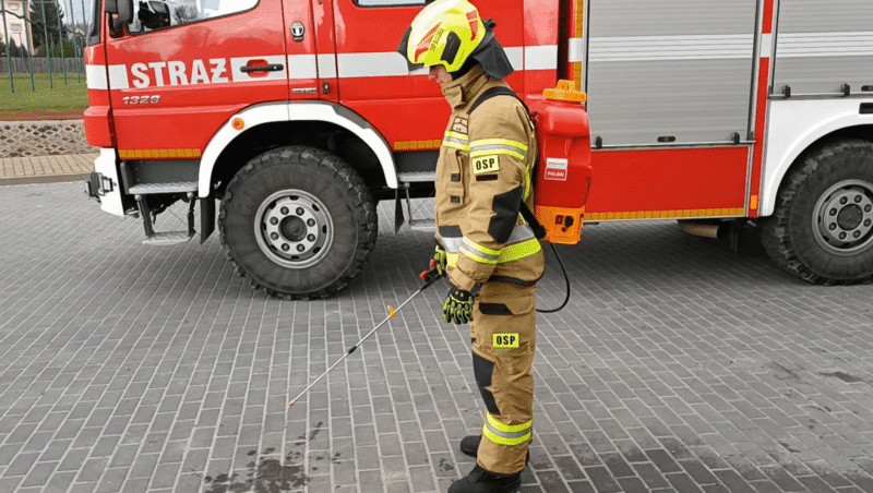 Hydronetka akumulatorowa- dogaszarka ognia