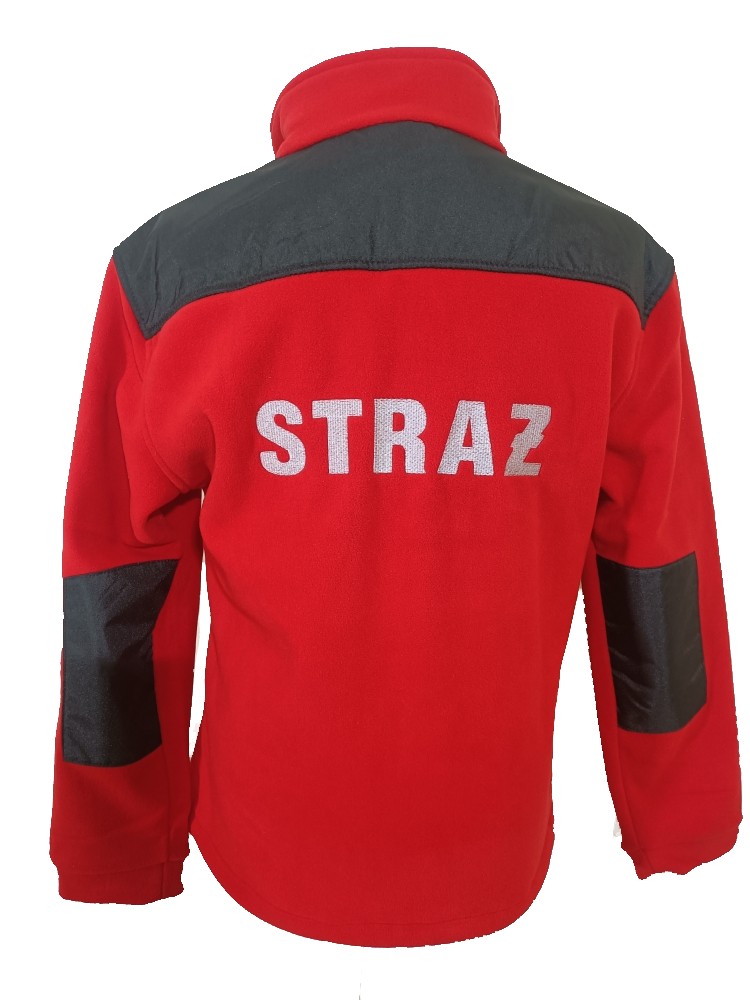 Polar czerwony POLSKI z haftem PSP/OSP