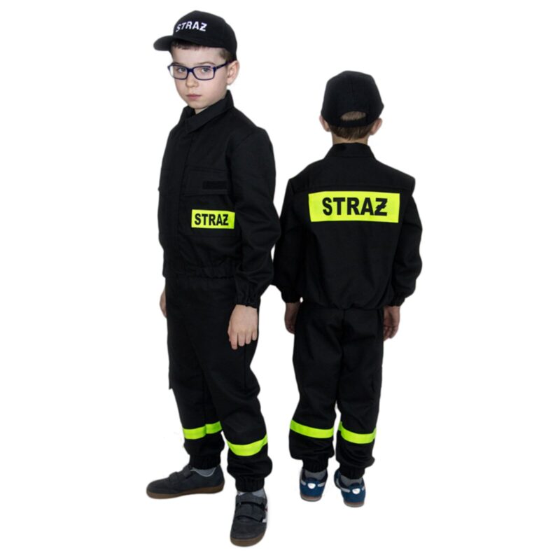 zdjęcie 3i4 Ubranie koszarowe 2-cz. dziecięce CZARNE