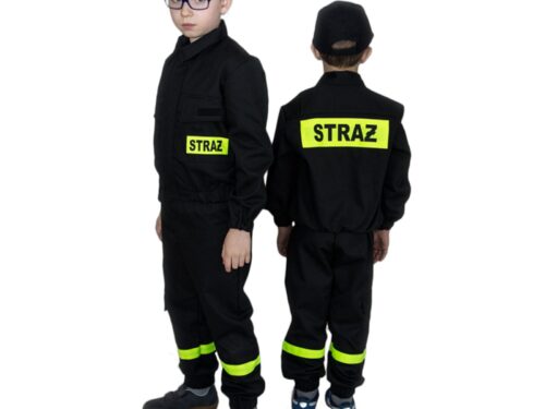 Ubranie koszarowe 2-cz. dziecięce CZARNE