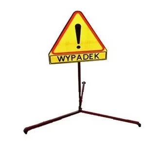 znak-drogowy-wypadek-na-stojaku znak drogowy uwaga wypadek