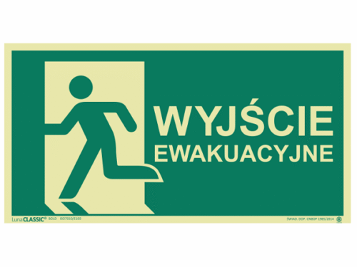 Znak wyjście ewakuacyjne